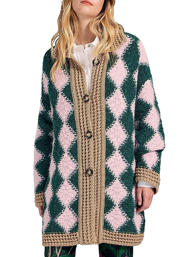 Crochet Bowling Cardigan