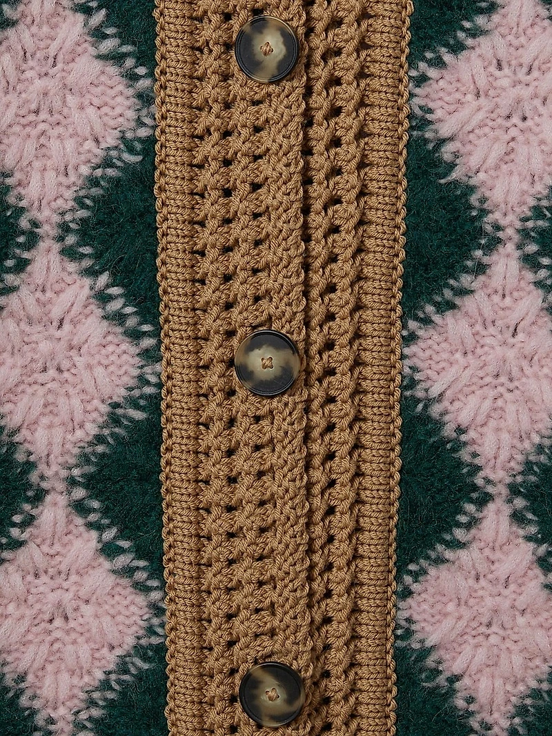 Crochet Bowling Cardigan