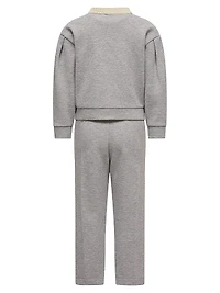 Little Girl's & Sweatsuit Set Cotton