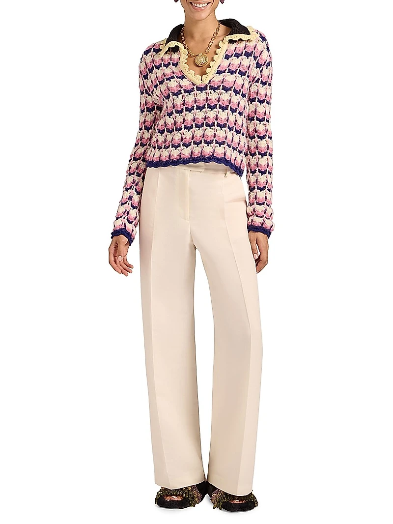 Long Sleeves Picket Polo Shirt