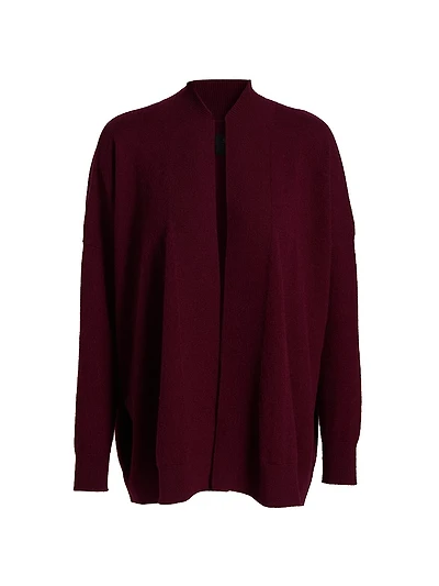 Cashmere Open-Front Cardigan