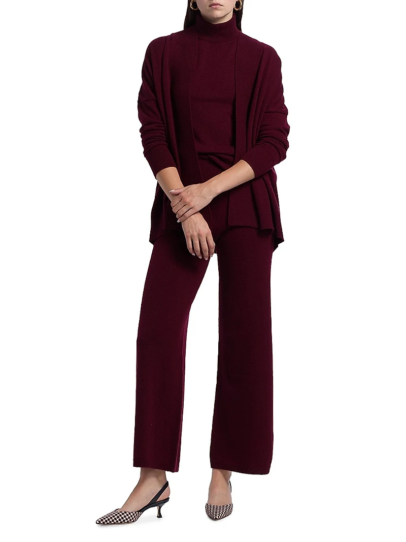 Cashmere Open-Front Cardigan