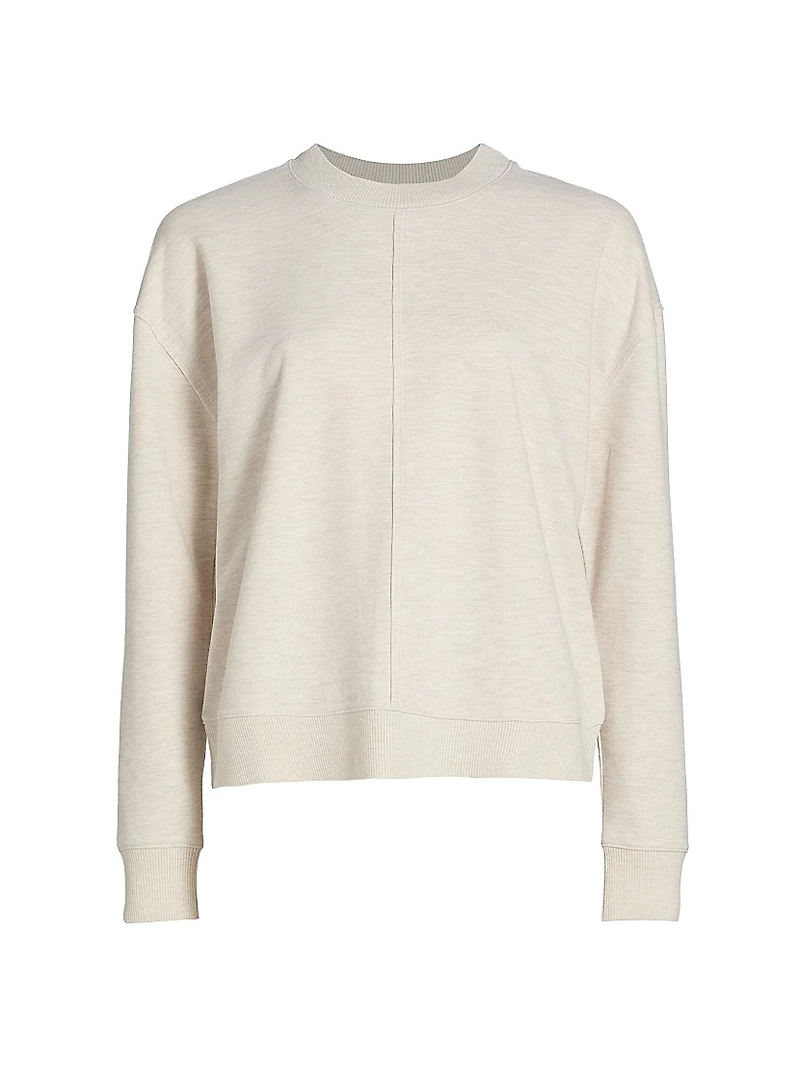 Exposed Seam Drop-Shoulder Sweater