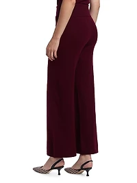 Cashmere Foldover Knit Pants