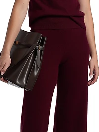 Cashmere Foldover Knit Pants