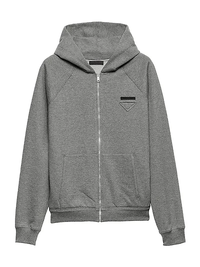 Cashmere Blend Zipper Hoodie