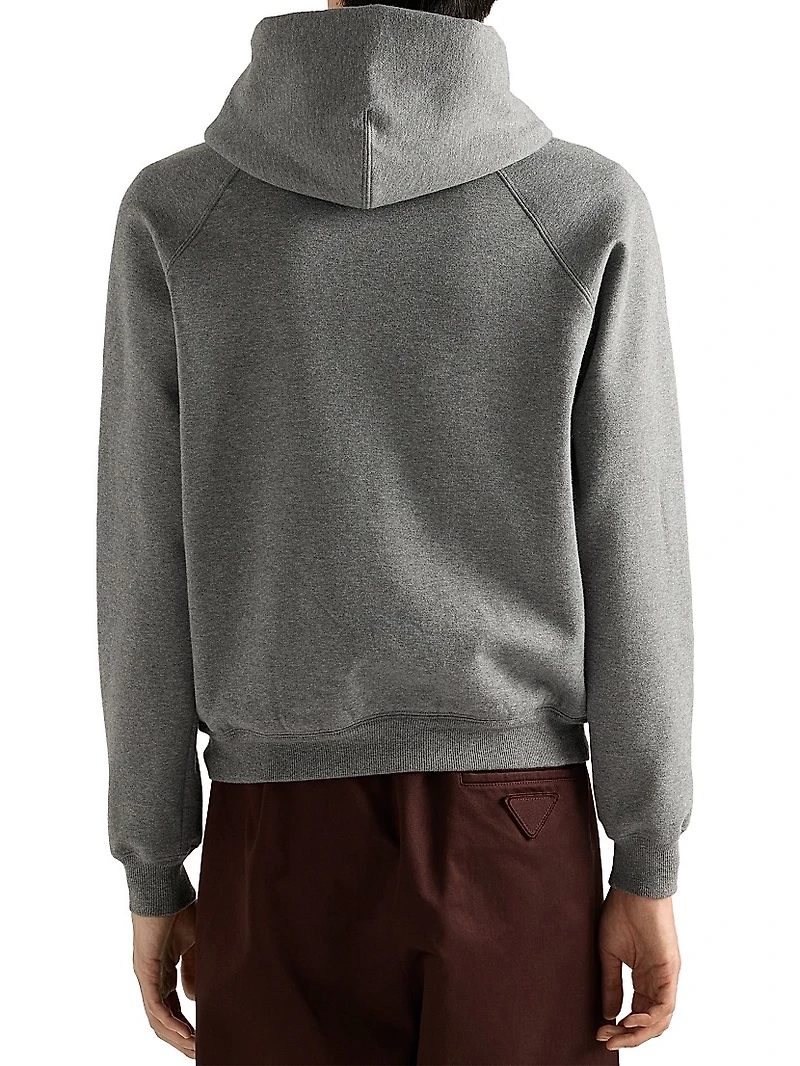 Cashmere Blend Zipper Hoodie