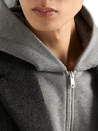 Cashmere Blend Zipper Hoodie