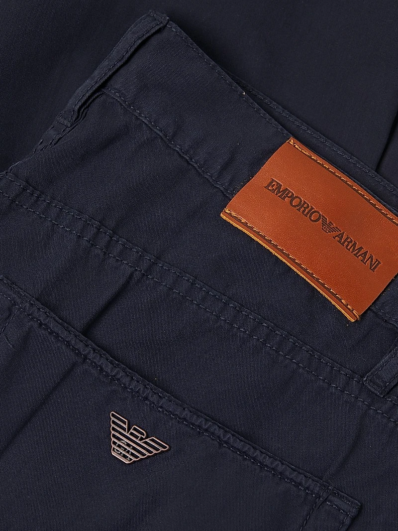 5-Pocket Cotton Straight-Leg Pants