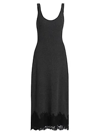 Una Rib-Knit Merino Wool Midi-Dress
