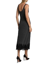 Una Rib-Knit Merino Wool Midi-Dress