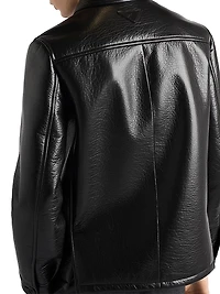 Nappa Leather Caban Jacket