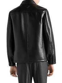 Nappa Leather Caban Jacket