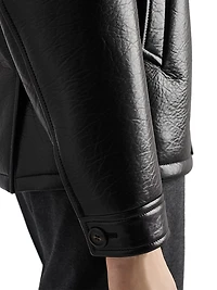 Nappa Leather Caban Jacket