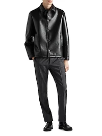 Nappa Leather Caban Jacket
