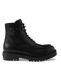 Laced Leather Booties