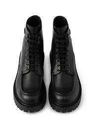 Laced Leather Booties