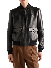 Leather Bomber Jacket