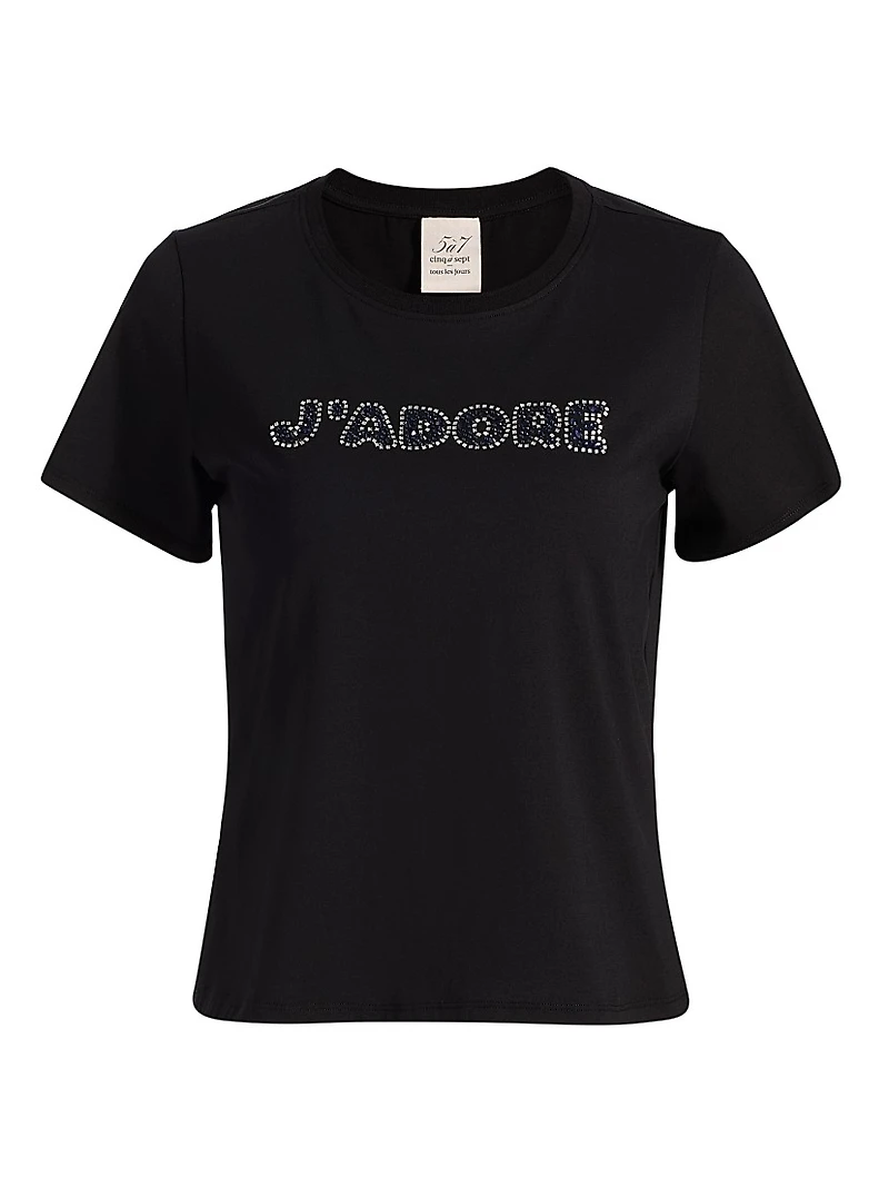 J'adore Stretch-Cotton T-Shirt
