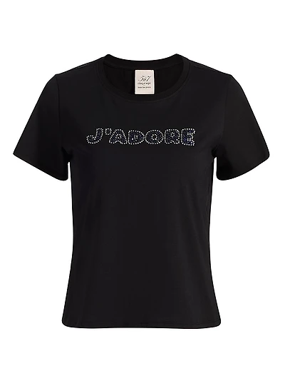 J'adore Stretch-Cotton T-Shirt