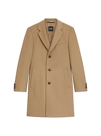 Regular-Fit Wool and Cashmere Coat