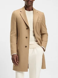 Regular-Fit Wool and Cashmere Coat