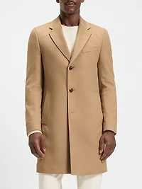 Regular-Fit Wool and Cashmere Coat