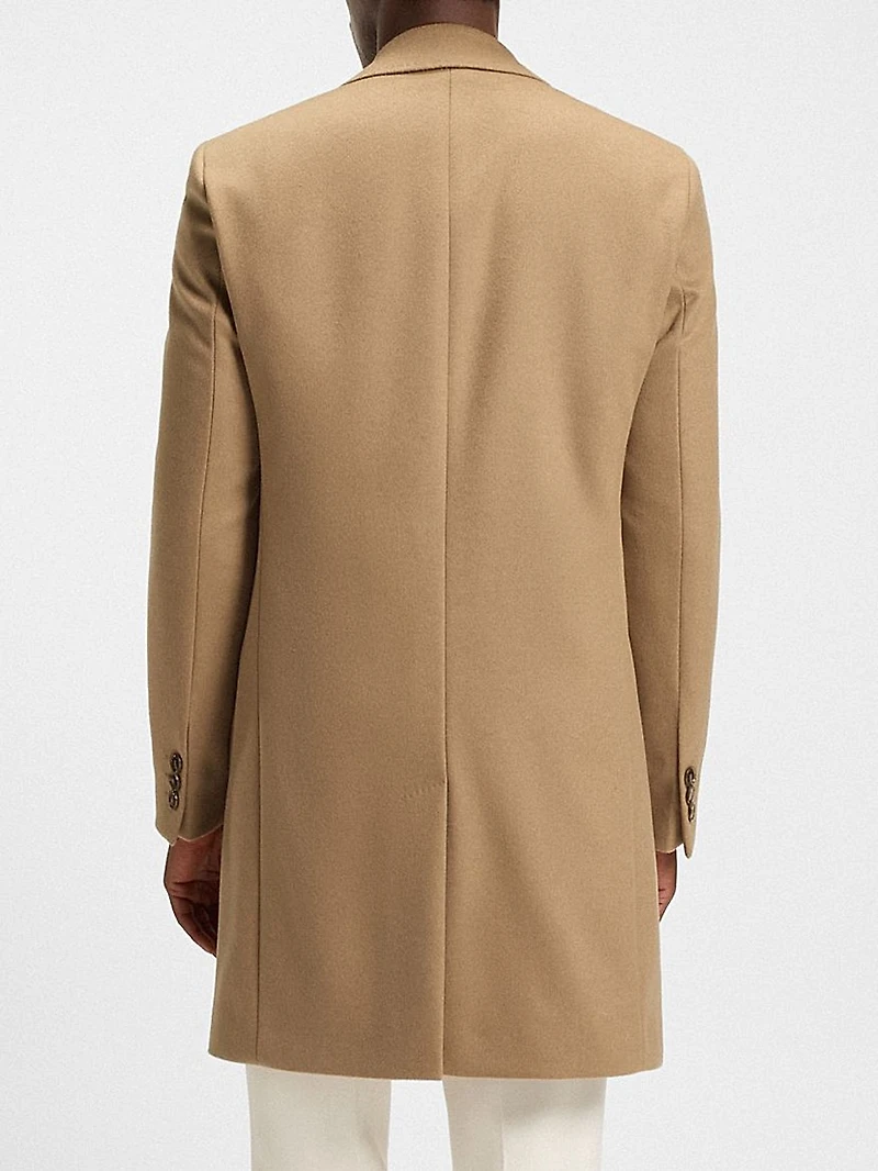 Regular-Fit Wool and Cashmere Coat