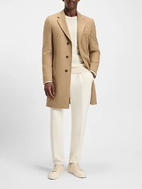 Regular-Fit Wool and Cashmere Coat