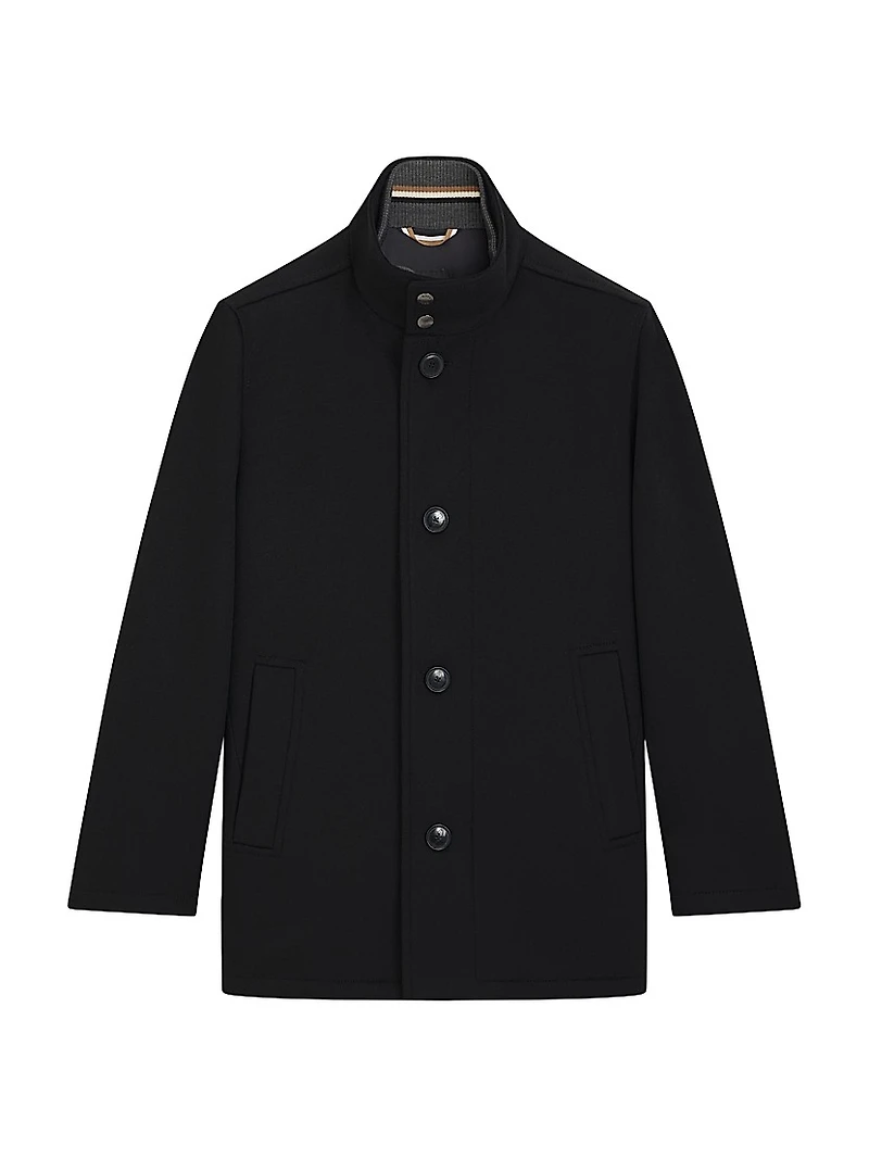 Relaxed-Fit Car Coat Virgin Wool and Cashmere