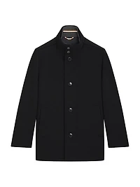 Relaxed-Fit Car Coat Virgin Wool and Cashmere