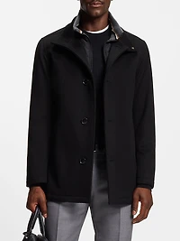 Relaxed-Fit Car Coat Virgin Wool and Cashmere