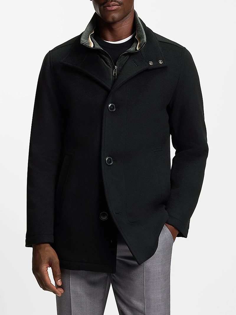 Relaxed-Fit Car Coat Virgin Wool and Cashmere