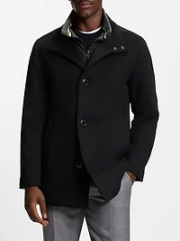 Relaxed-Fit Car Coat Virgin Wool and Cashmere