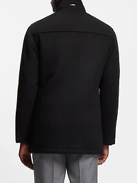Relaxed-Fit Car Coat Virgin Wool and Cashmere