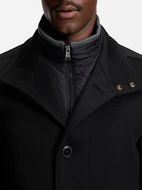 Relaxed-Fit Car Coat Virgin Wool and Cashmere