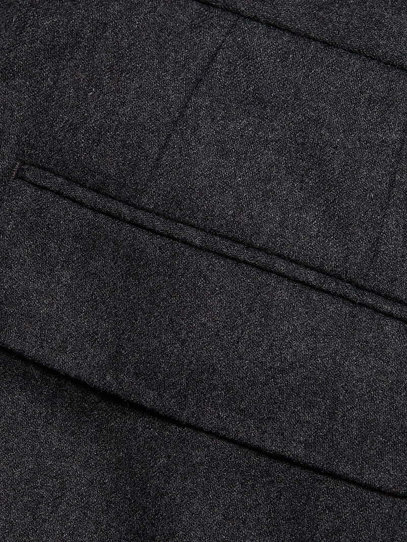 Pleated Cashmere-Nylon Relaxed-Fit Trousers