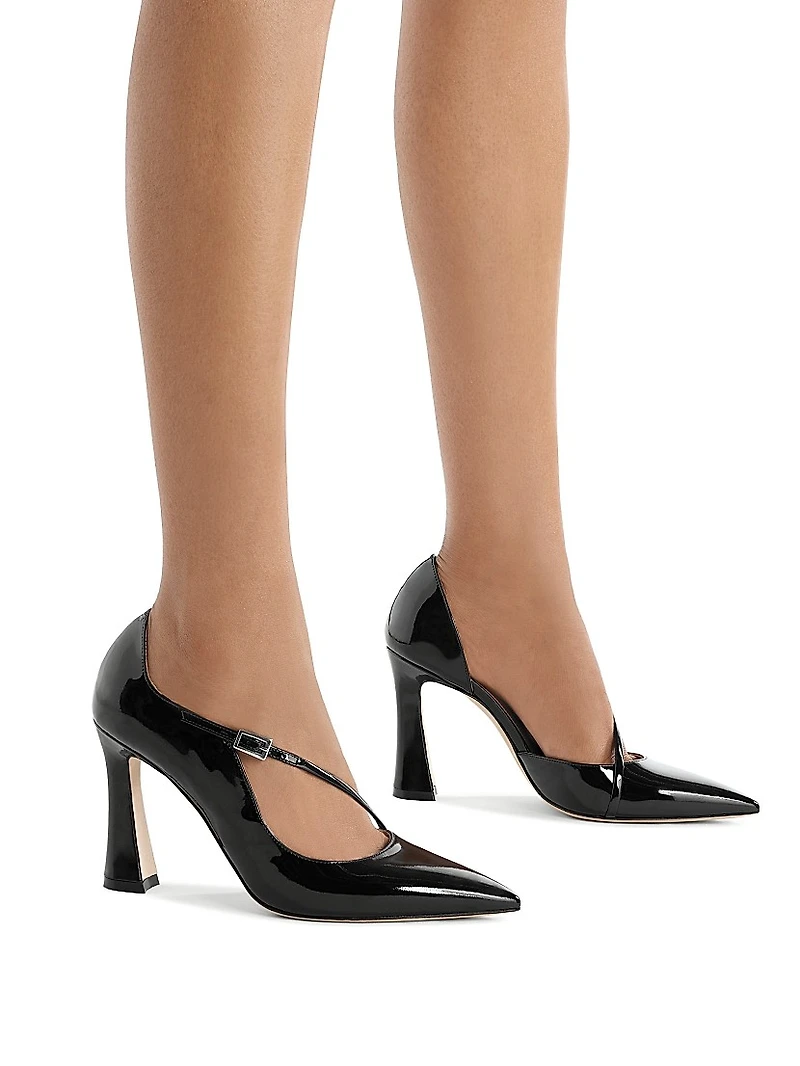 Bettina 90MM Patent Leather Pumps