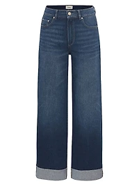 Hepburn Wide Leg Mid Rise Jeans