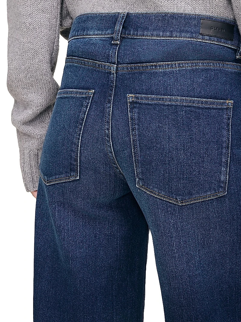 Hepburn Wide Leg Mid Rise Jeans