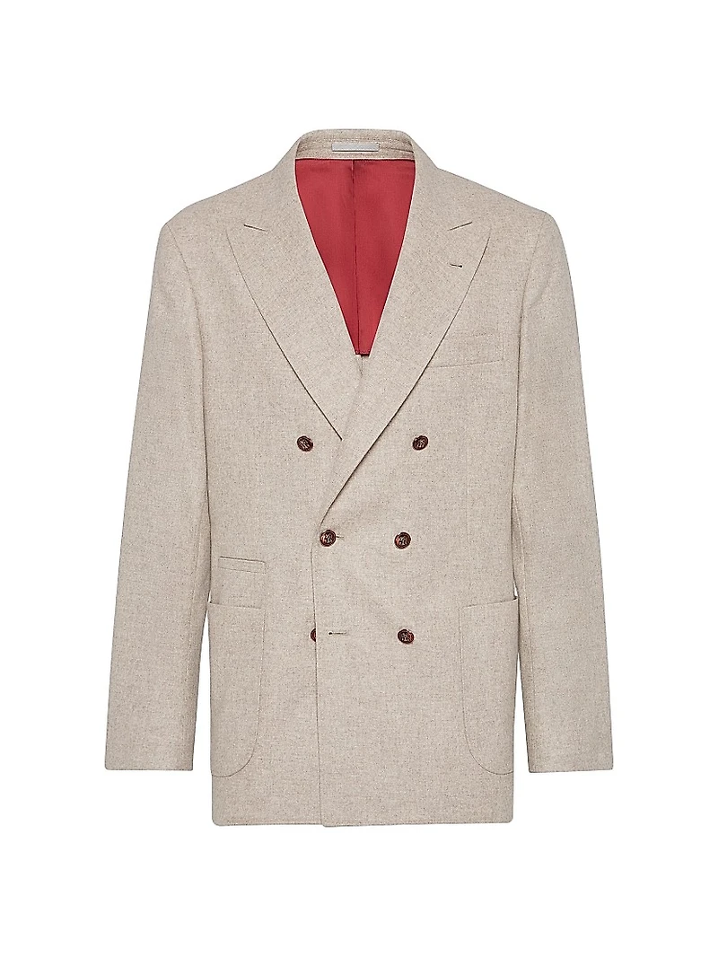 One and a Half Breasted Deconstructed Blazer with Patch Pockets