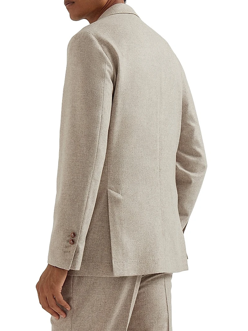 One and a Half Breasted Deconstructed Blazer with Patch Pockets