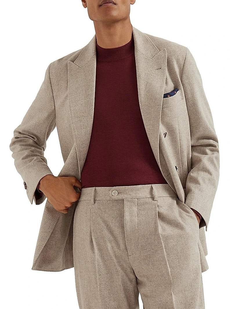One and a Half Breasted Deconstructed Blazer with Patch Pockets