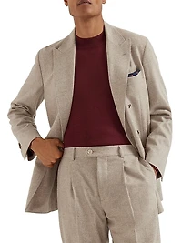 One and a Half Breasted Deconstructed Blazer with Patch Pockets