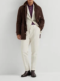 Cotton Blend One and a Half Breasted Deconstructed Blazer