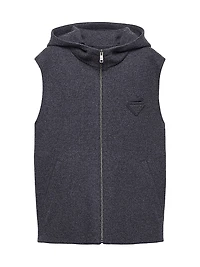 Wool and Cashmere Zipper Vest