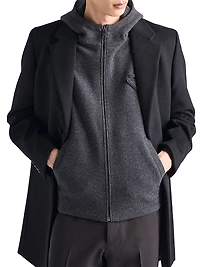 Wool and Cashmere Zipper Vest
