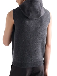 Wool and Cashmere Zipper Vest