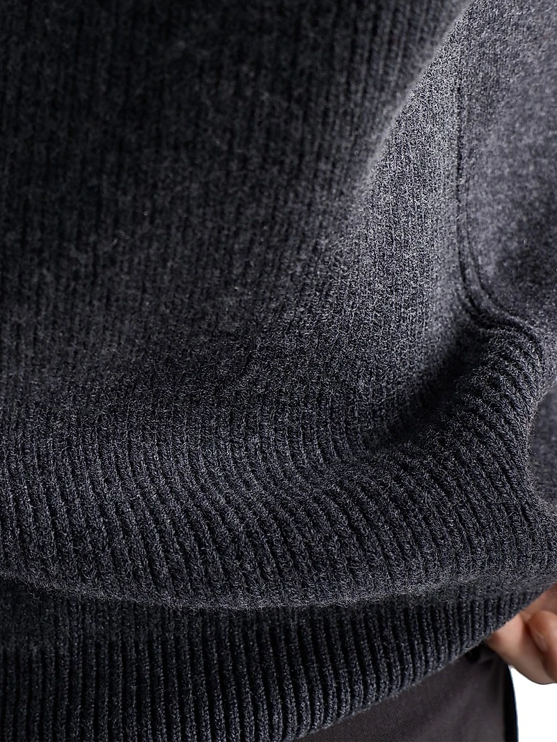 Wool and Cashmere Zipper Vest