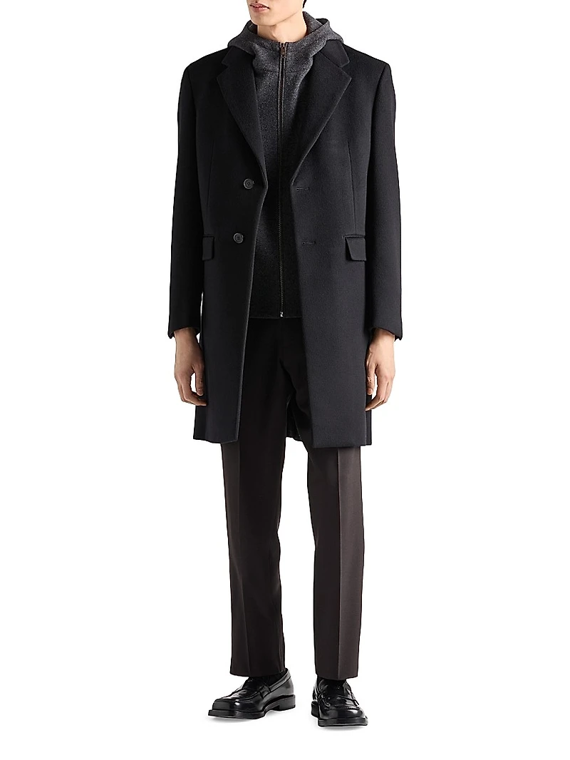 Wool and Cashmere Zipper Vest